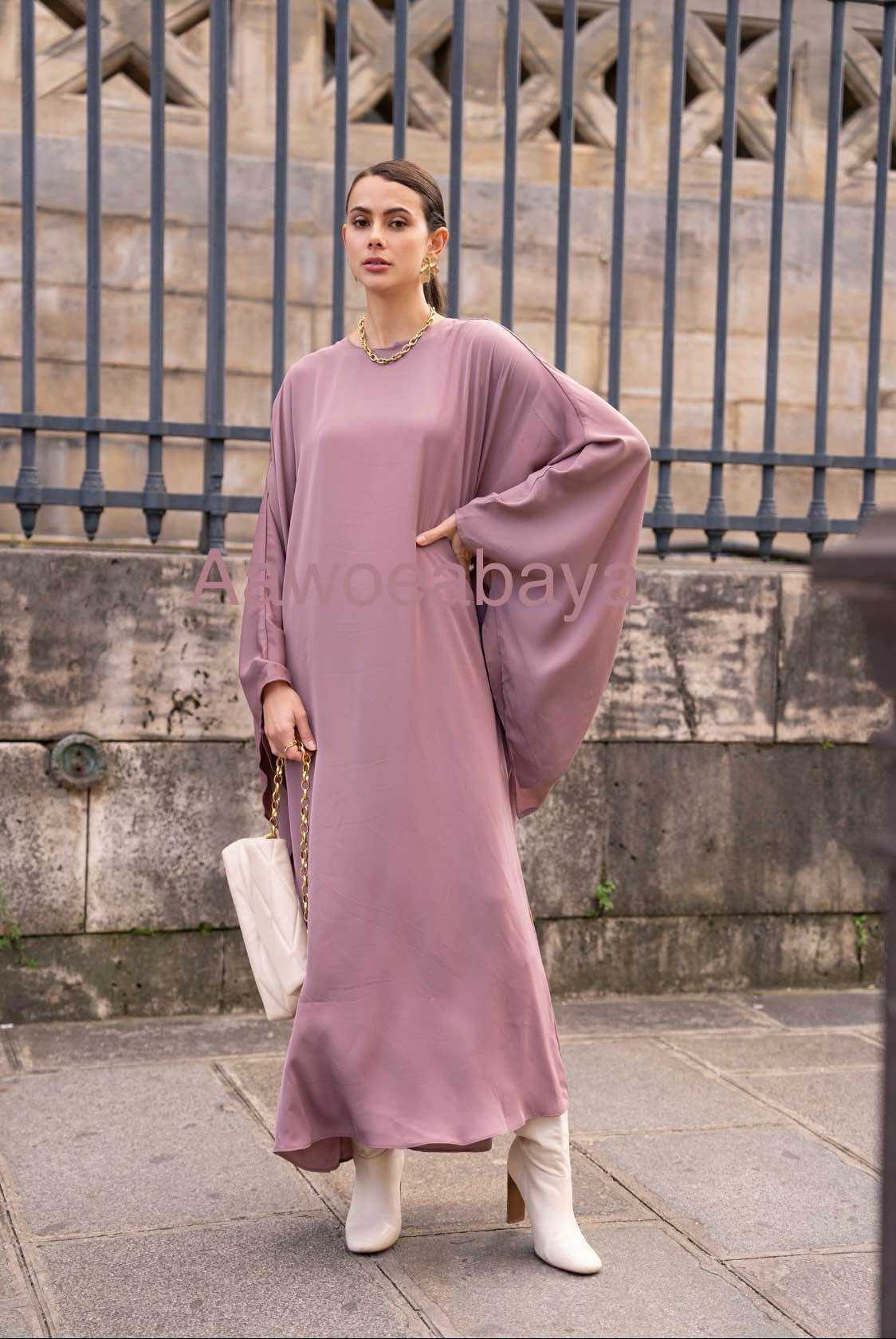 Aawoe Abaya – Engroshandel Hijab - Dame – Elegant abaya-kjole - 2406-ROB5