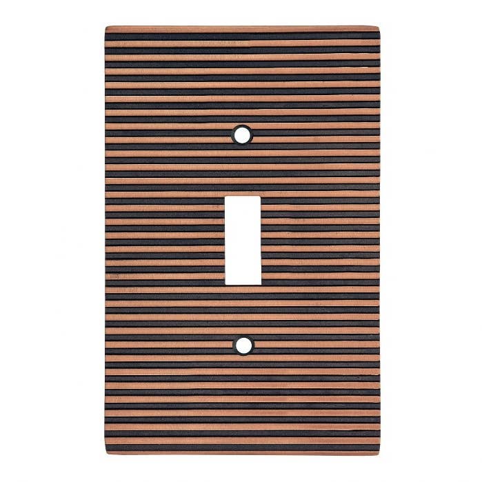 Switch Hits - Wholesale Light Switch Cover/Plate - Modern Antique 1 Toggle Switch Plates Cover, Lined Copper0