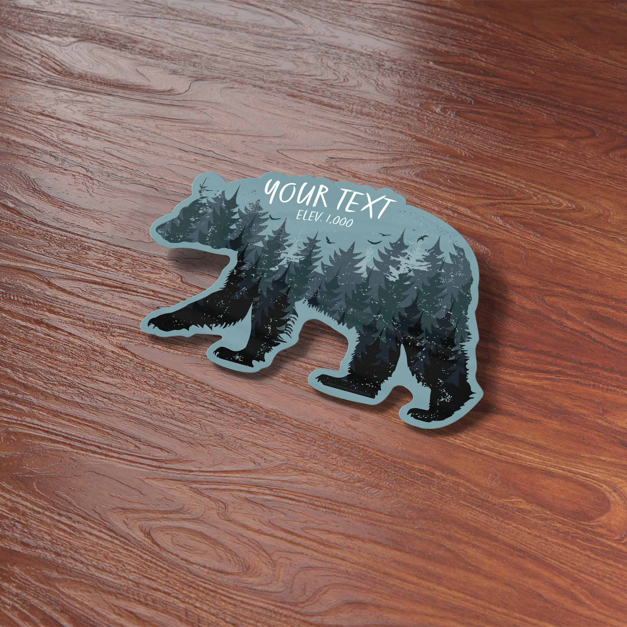 Sentinel Supply - Wholesale Sticker - Custom Black Bear Stickers - Name Drop Nature Decals6