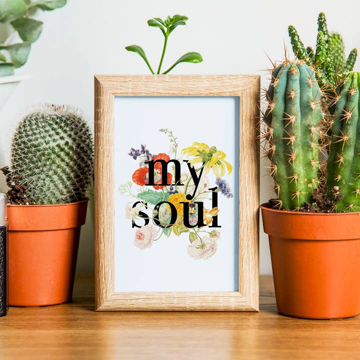 Imprimé « Mon âme » 8 x 10 pour la vente par Crew + Co