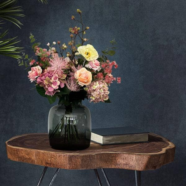 Oasis of Life - Wholesale Artificial Flowers - Artificial Flower Bouquet – Mystical Summer – 65cm – High-Quality Artificial Flowers in Pink, White & Yellow – Summery Decorative Bouquet for Home & Gift Ideas2