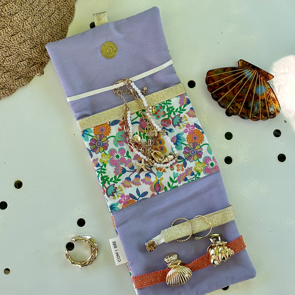 Com'1 Idée - Wholesale DIY Craft Kit - Gaïa | Small Jewelry Pouch Kit1