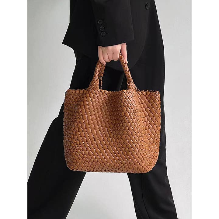 FurDecoration - Wholesale Tote Bag - Women's - Woven Tote Bags Handbags in Solid Colors