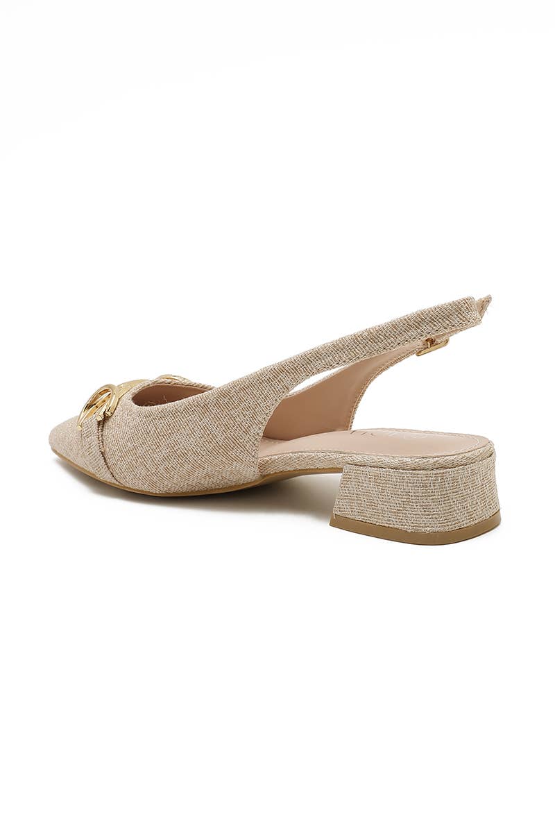 Joia Paris - Wholesale Low Heels - Women's - Modern low-heeled pump with textured finish H8-1085E25