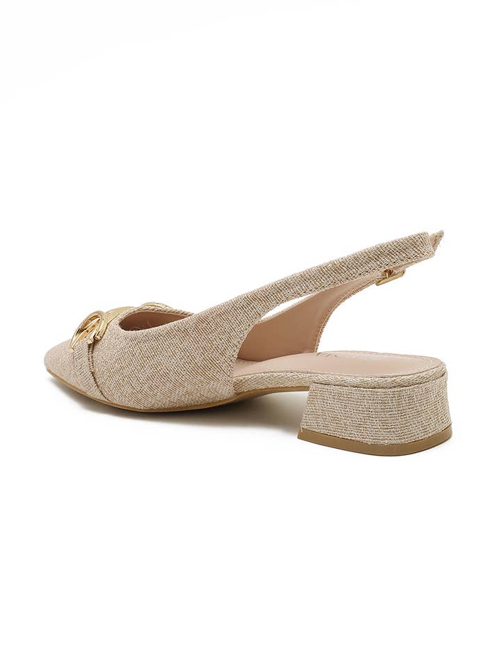 Joia Paris – wholesale Låga klackar – Dam – Modern lågklackad pumps med texturerad finish H8-1085E25