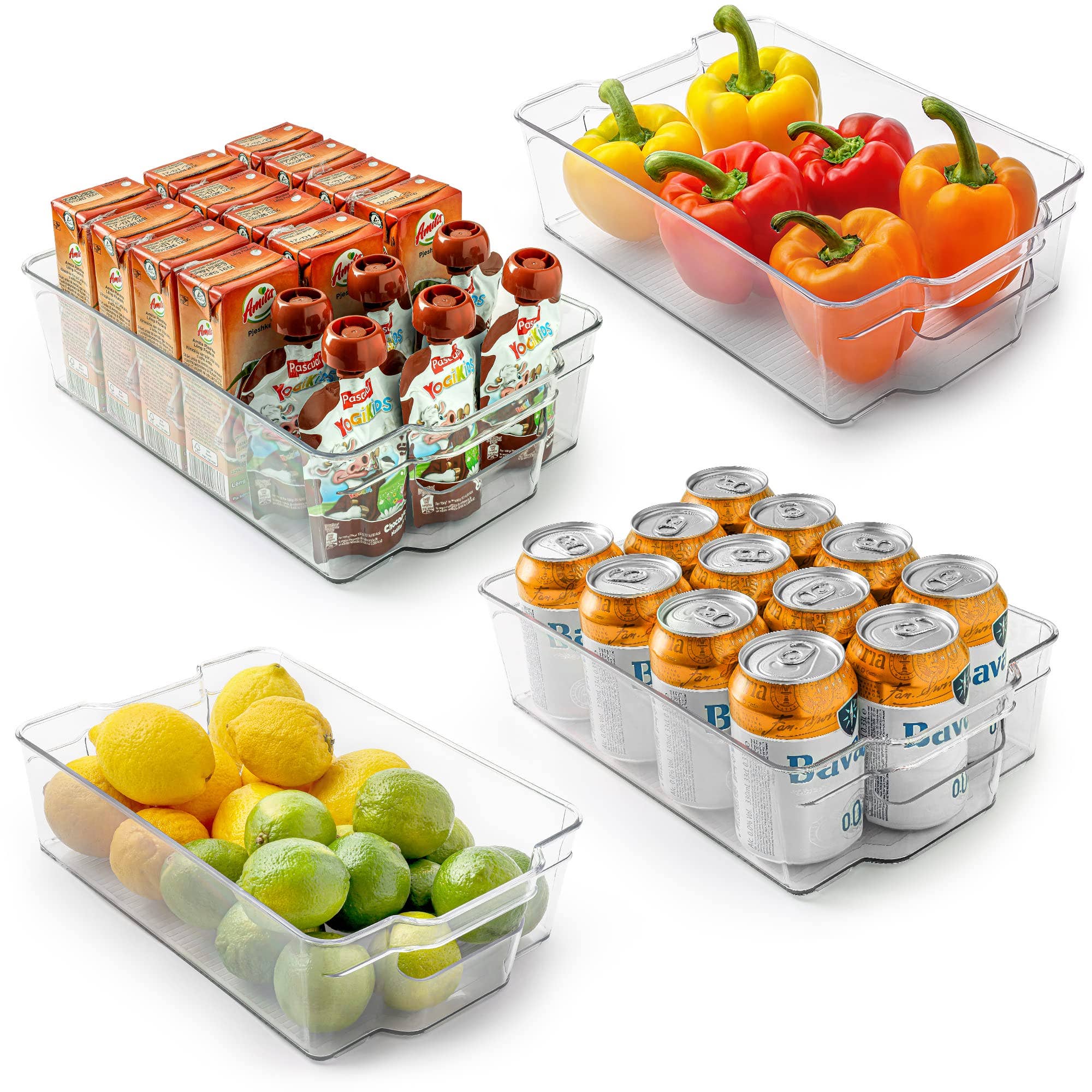 Zulay Kitchen - Wholesale Kitchen Storage/Organizer - Clear Refrigerator Organizer Bins0