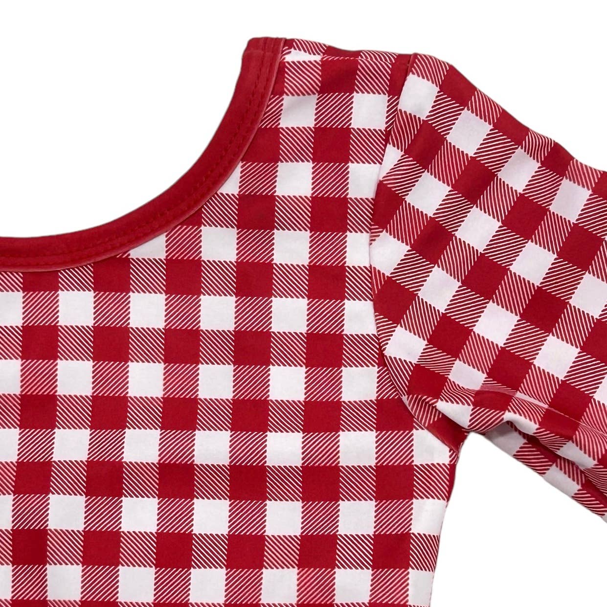 Sugar Bee Clothing – wholesale Two-piece swimsuit – Kids – Girls Swimsuit - Skirt Bikini - Red Gingham5