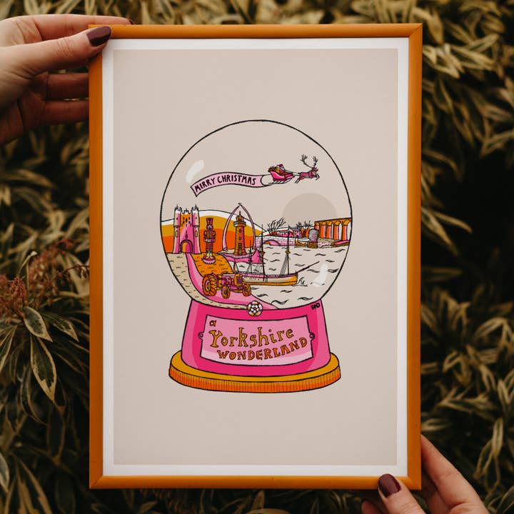 Yorkshire Wonderland Art Print, Christmas Art for wholesale by Freya Niamh