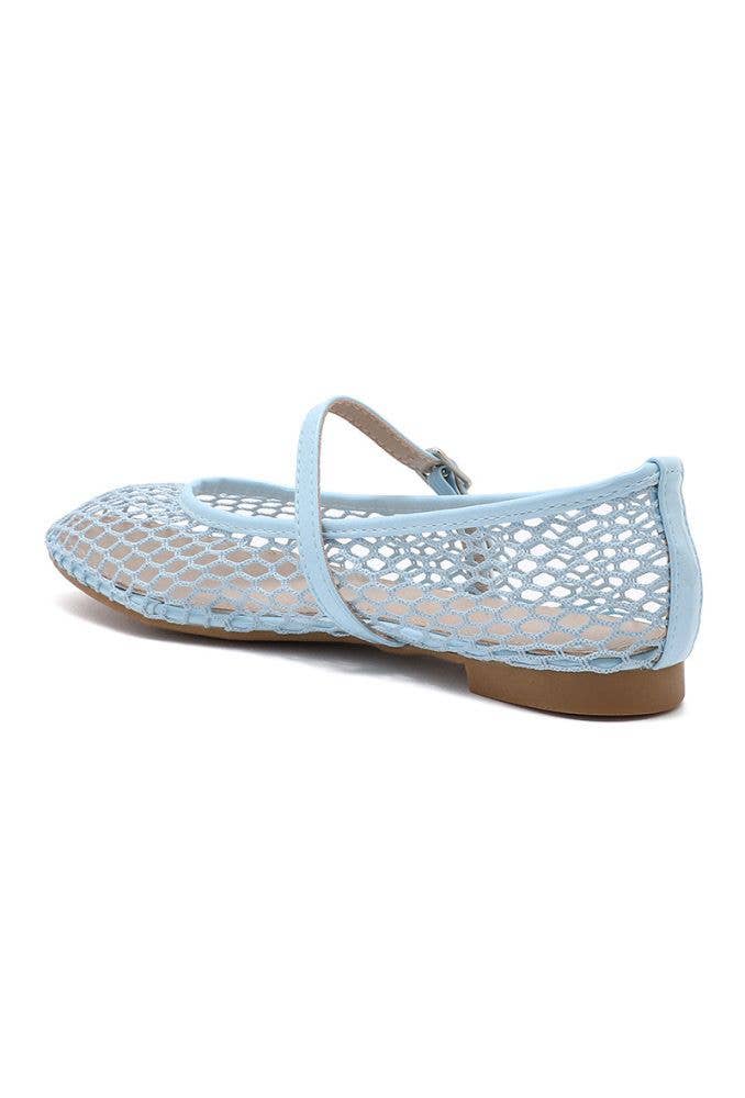 Joia Paris - Wholesale Flats - Women's - Mesh ballerinas with strap CQ-6771