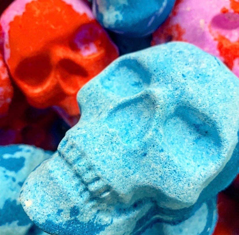 Man on the Moon Mystics - Wholesale Bath Bomb/Fizz - Rainbow Skull Bath Bomb2