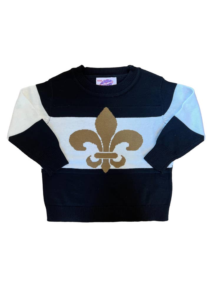 Kids Fleur de lis sweater for wholesale by Sparkle City