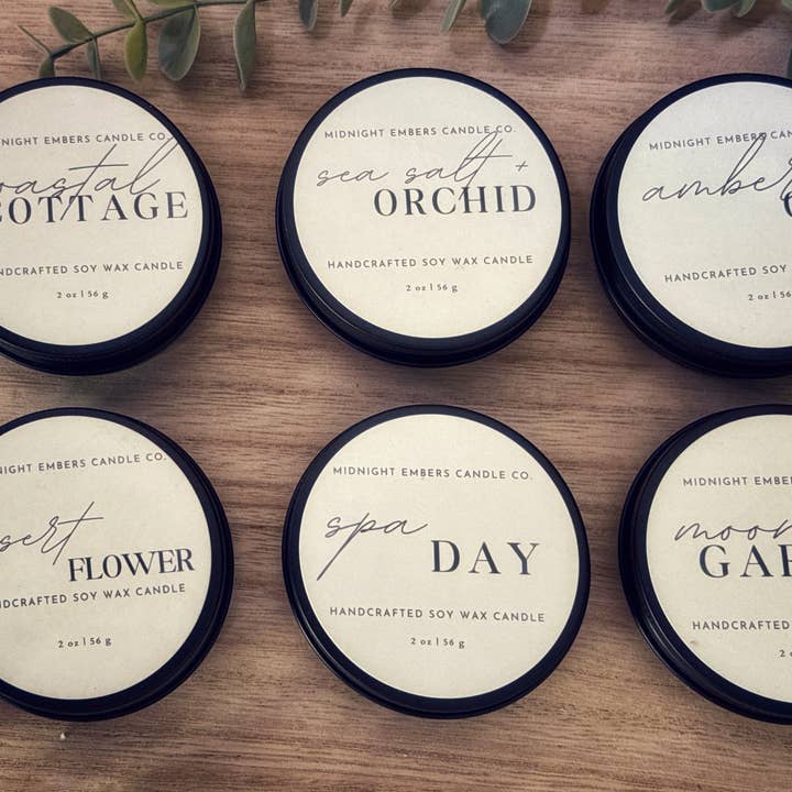 Spring Sample Pack for wholesale by Midnight Embers Candle Co.