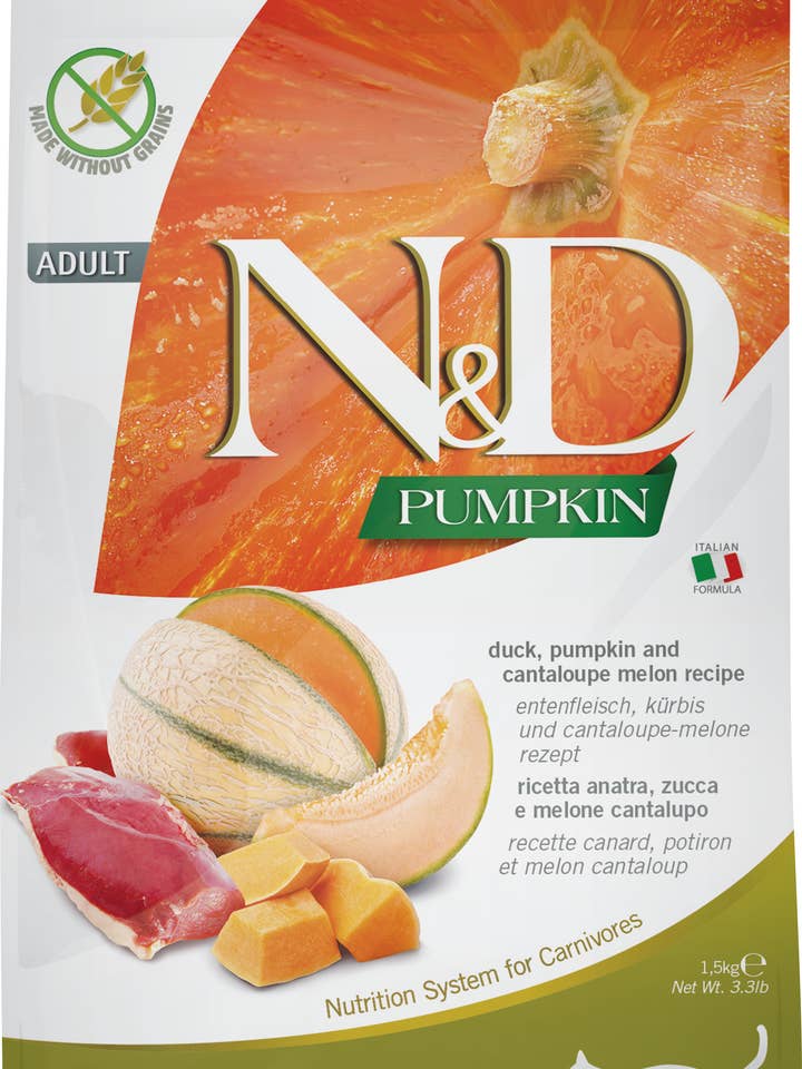 N&D Pumpkin Cat Duck 1,5 kg. voor wholesale door Finest Petfoods
