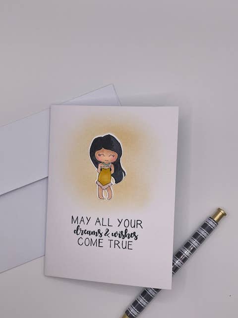 Fall princess, Card with Envelope for wholesale by Cards By Robin