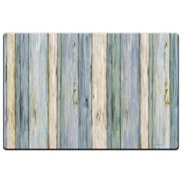 Beach Stripes Decorative Comfort Floor Mat 30" x 20" for wholesale by CounterArt/Highland Home/Thirstystone/CoasterStone