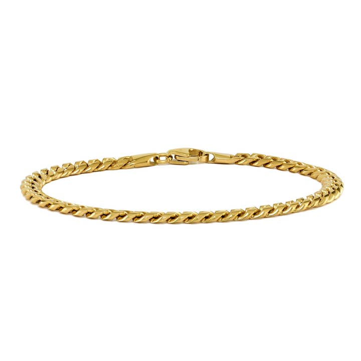 Cuban Chain Bracelet, 5MM - 14K Gold for wholesale by Vincero