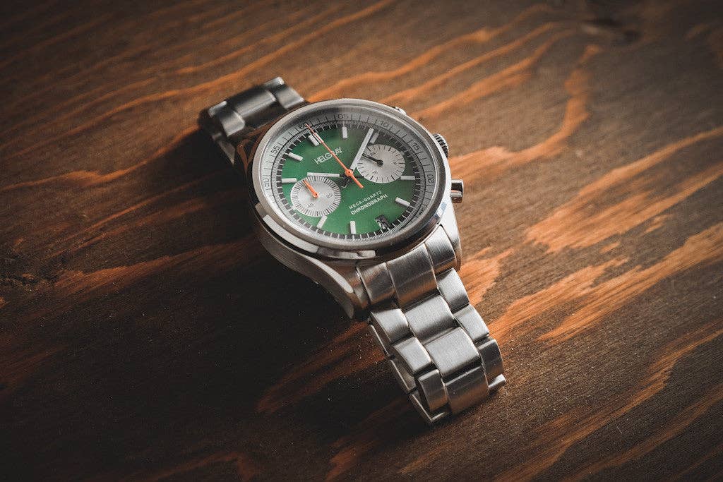 Helgray Watches - Wholesale Wrist Watch - Men's - Silverstone Green4