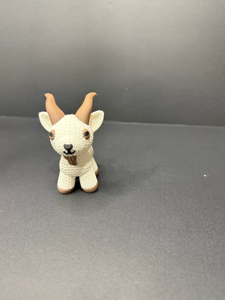 Figura de cabra tejida impresa en 3D para venta al por mayor de Upstate Design Decor