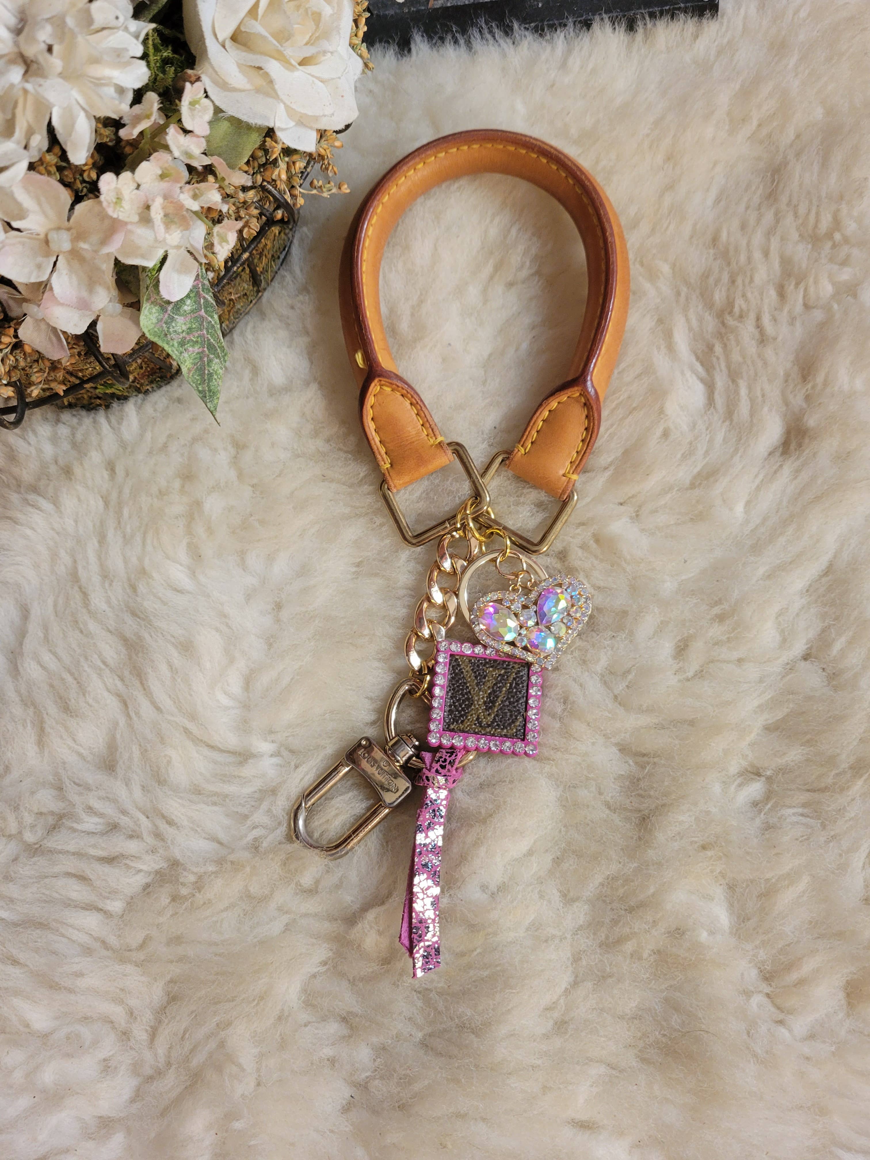 Upcycled Always & Forever accessories - Wholesale Keychain - Women's - Upcycled LV handle wristlet / keychain9