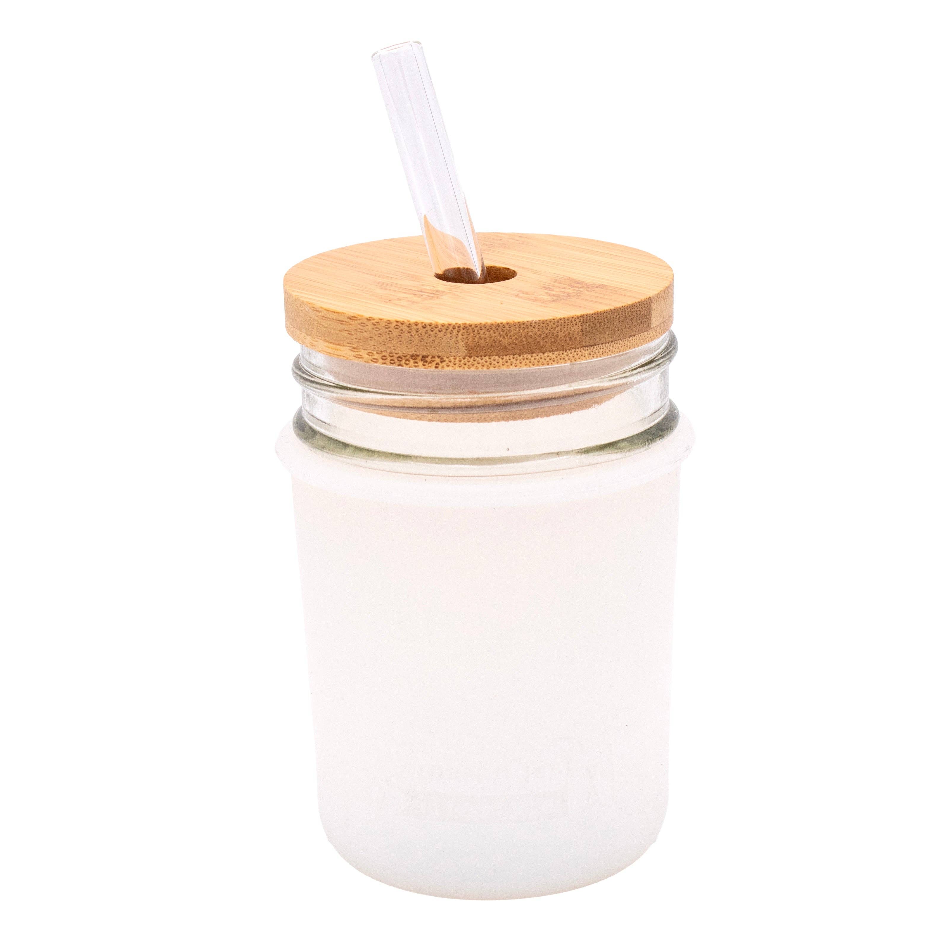 Mason Jar Lifestyle - Vente Housses de boisson - Manchon en silicone pour bocaux Mason d'une demi-pinte à bouche régulière de 8 oz23