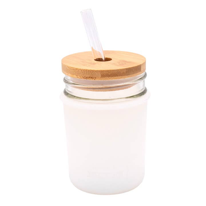 Mason Jar Lifestyle - Vente Housses de boisson - Manchon en silicone pour bocaux Mason d'une demi-pinte à bouche régulière de 8 oz23