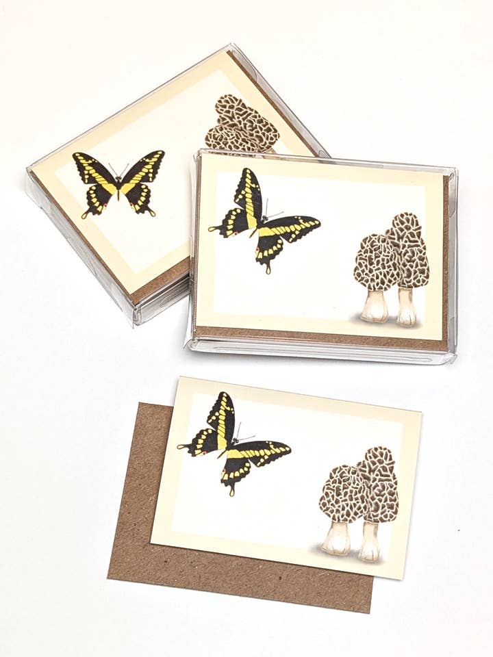 Svalstjärtsfjäril Murklor | Boxade Minikort (8) för wholesale av Lucid Moon Studio, LLC