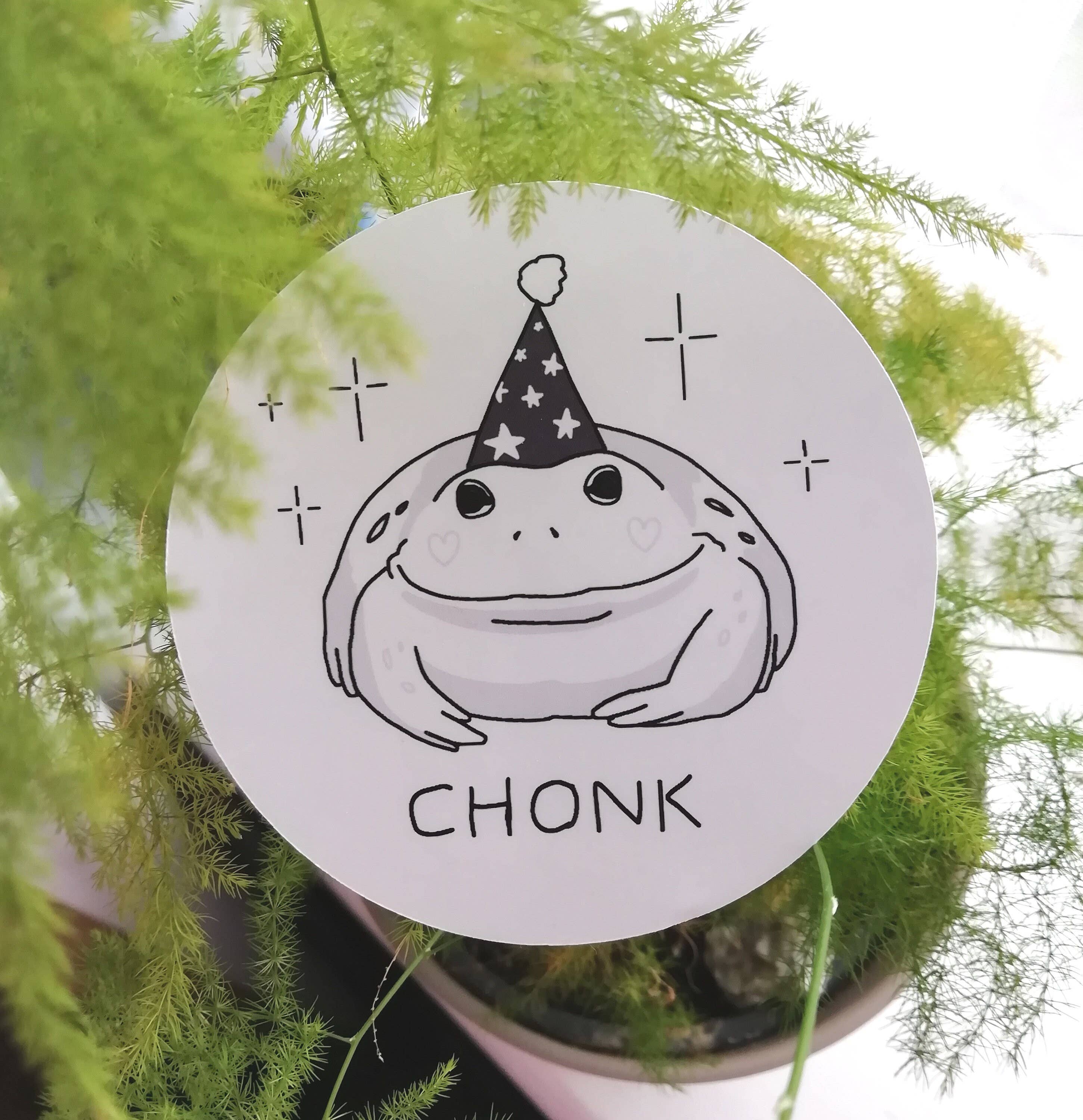 Nimbob - Wholesale Sticker - Chonk Frog Sticker - Magische Chonky Frog glanzende sticker1