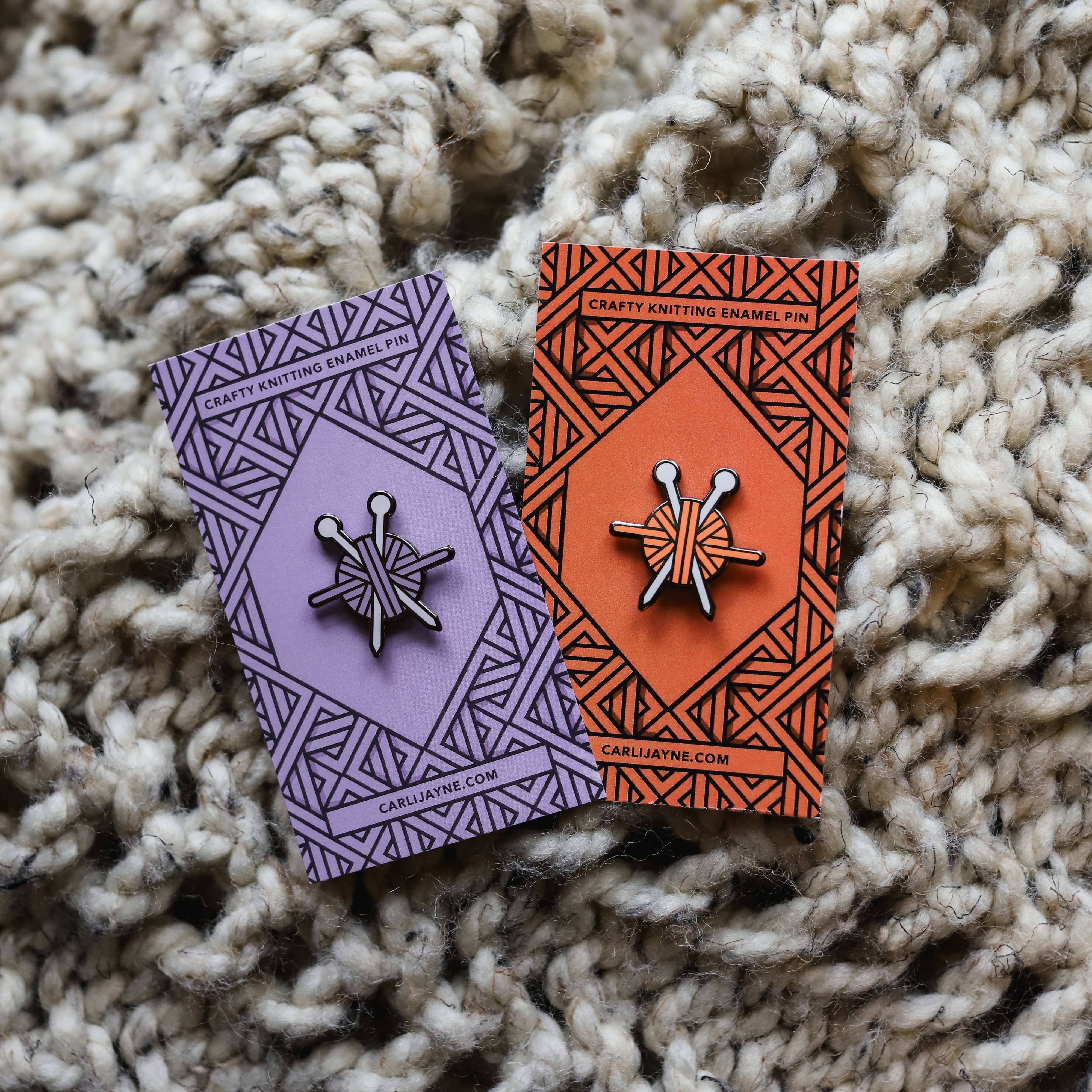 Carli Jayne - Wholesale Lapel Pin/Button - Knitting Enamel Pins