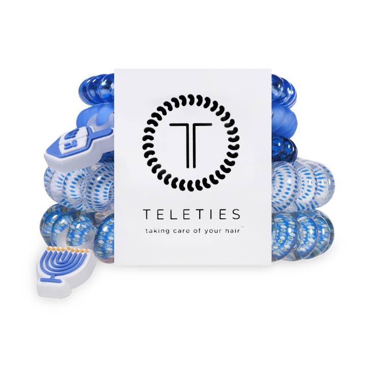 TELETIES - Vente Élastique à cheveux - Spirales pour cheveux | Pack mixte | Fais tourner comme une toupie0