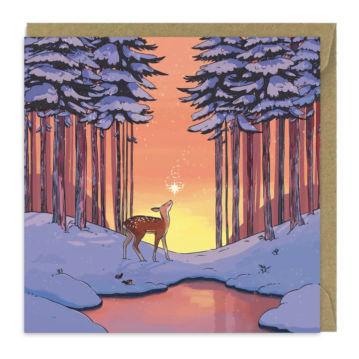 Forest Star Card for wholesale by Lizey May