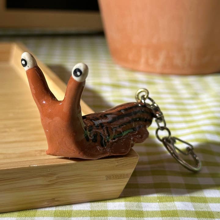 Slug Studios - Wholesale Keychain – Unisex - Scout the Slug Keyring Charm 𓆑 Large0