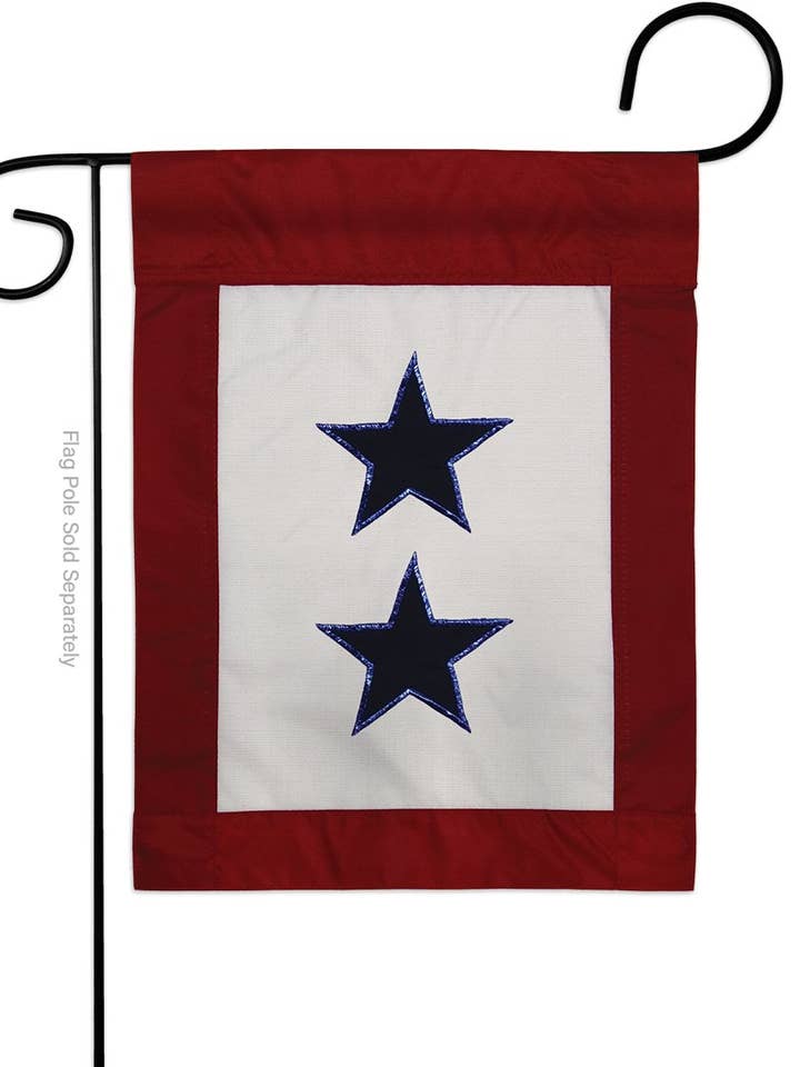 Two Blue Star Service Armed Forces Military Decor Flag for wholesale by Two Group Flag Co