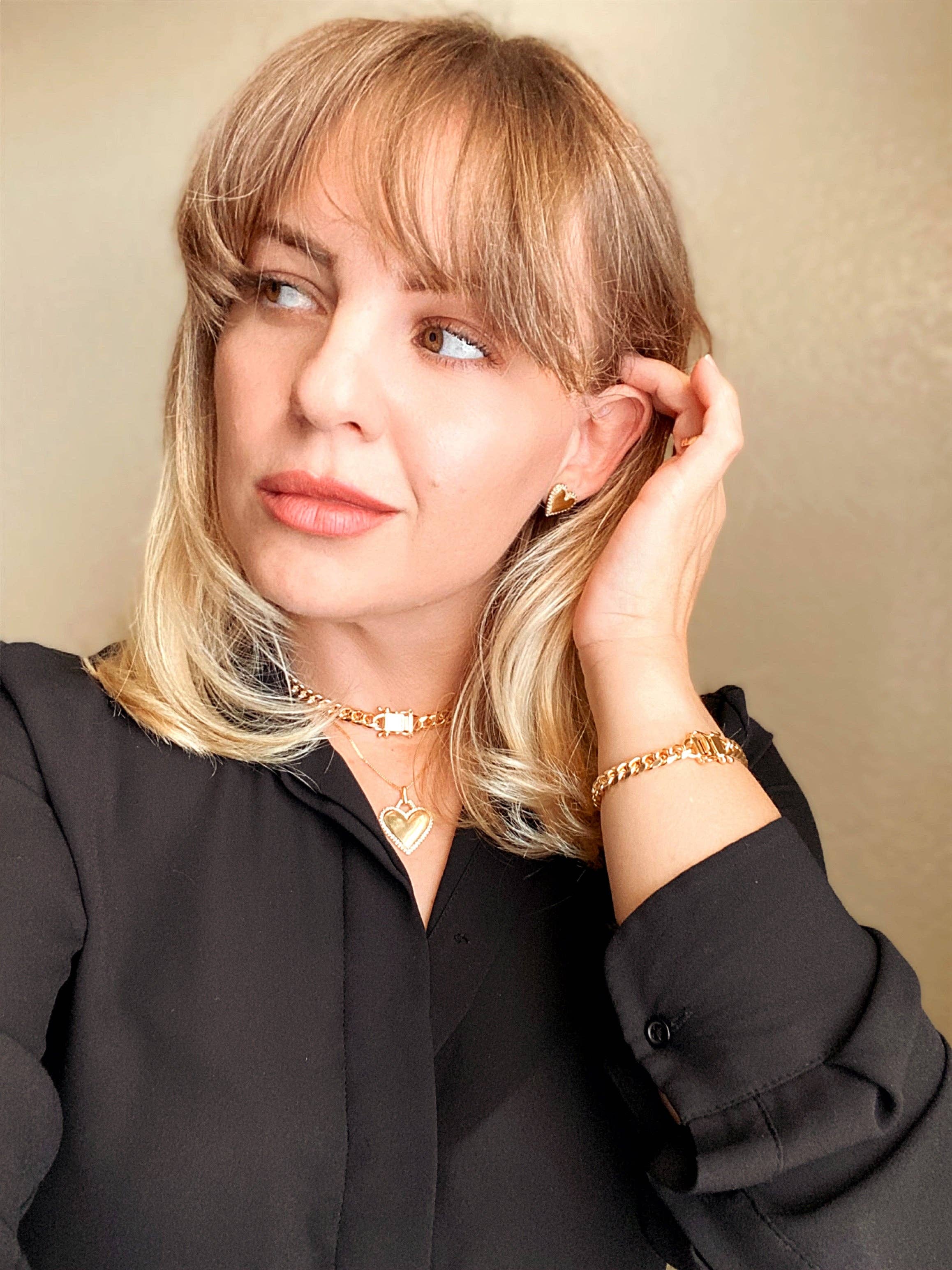 GoldFi – wholesale Link & chain necklace – 18k Gold Filled Chunky Cuban Necklace Featuring Box Lock Clasp1