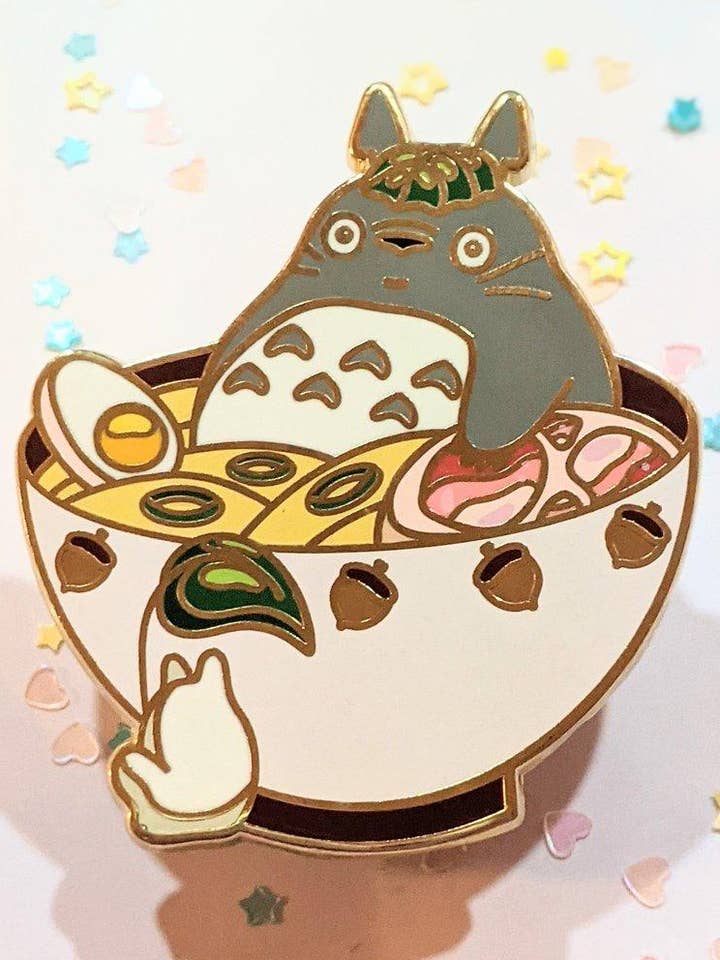 Tortoro Ramen Bowl Enamel Pin for wholesale by Killing Her Softly