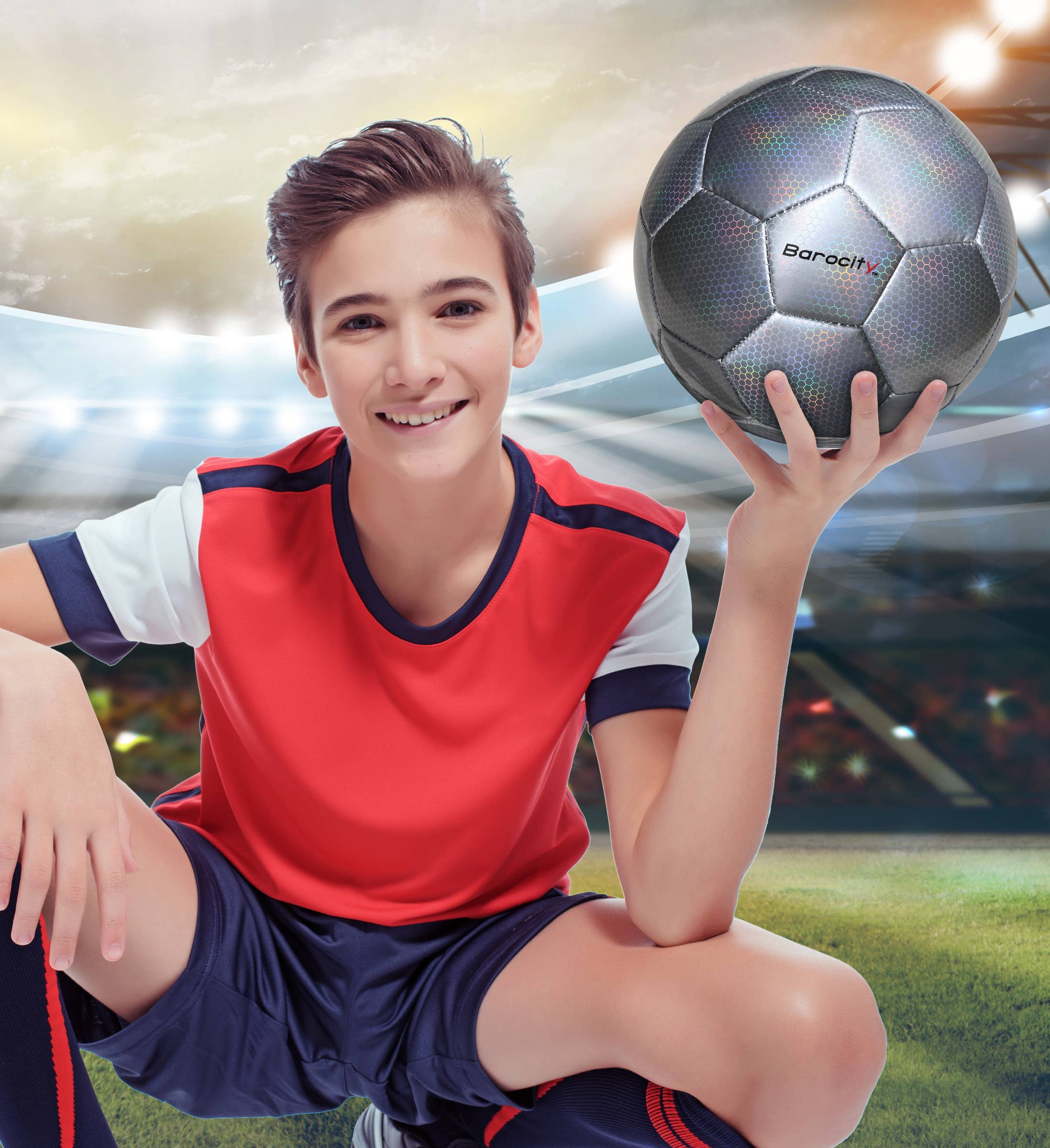 Cota Global - Wholesale Sports ball - Soccer Ball - Silver Modern Pattern - Size 44