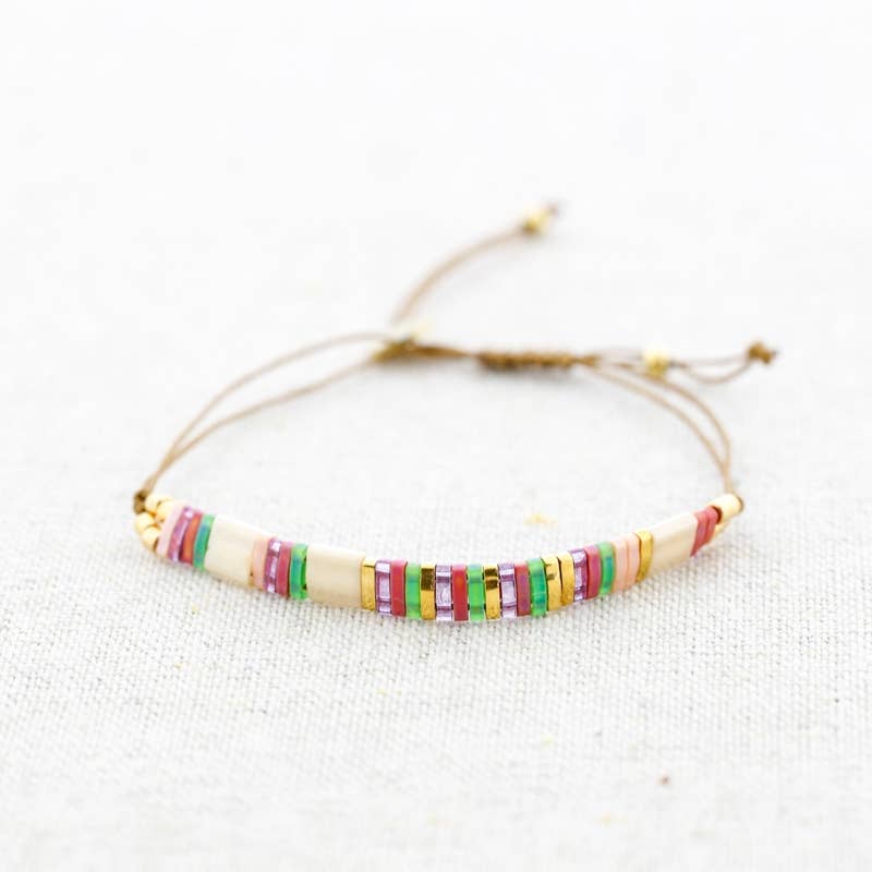 Sonata - Wholesale Snap Jewelry - Miyuki Beads Macrame Bracelet7
