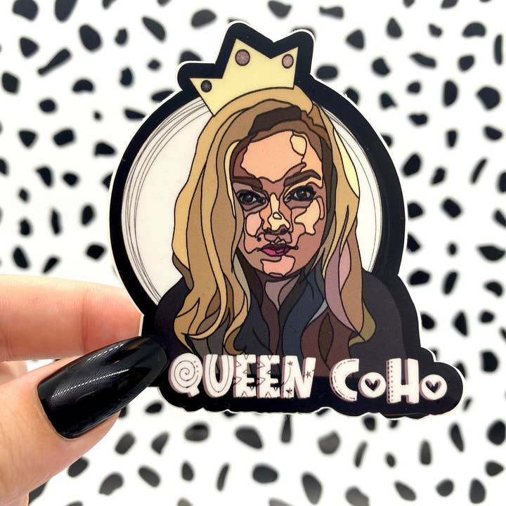 Autocollant en vinyle Queen Coho Colleen Hoover pour la vente par Michaela Shailene LLC