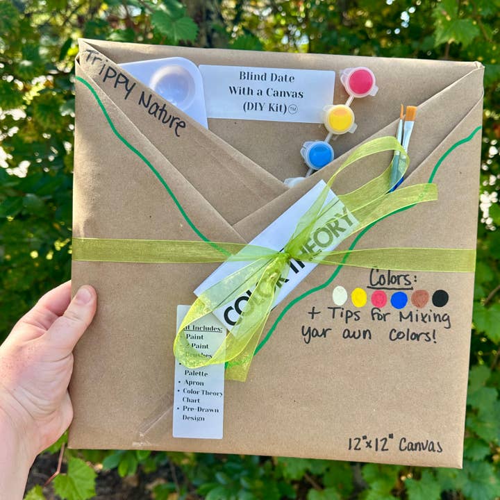 Blind Date with a Canvas | DIY Kits | Trippy Nature for wholesale by Haley Murden Arts