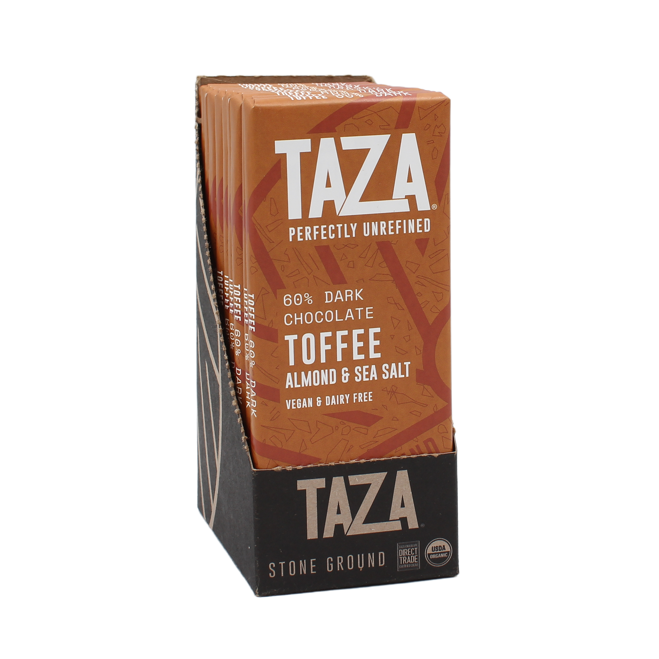 Taza Chocolate - Wholesale Chocolate Bar - Toffee, Almond, & Sea Salt Bar1