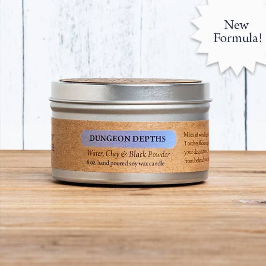 Cantrip Candles - Wholesale Travel Candles - Dungeon Depths 6 oz.