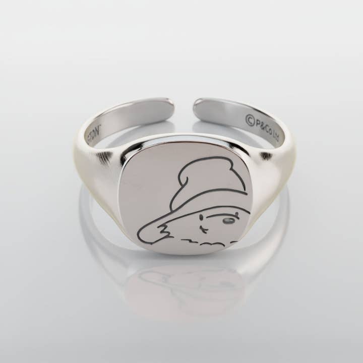 Anillo de Sello Ajustable Paddington™ (Plata de Ley) para venta al por mayor de LICENSED TO CHARM