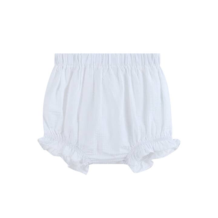 Lil Cactus - Wholesale Clothing Set - Baby - White Baby Sister Smocked Dress and Bloomer Set4