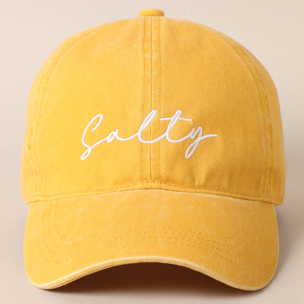Fashion City - Wholesale Baseball Cap - Women's - Salty Lettering Embroidery Baseball Cap16
