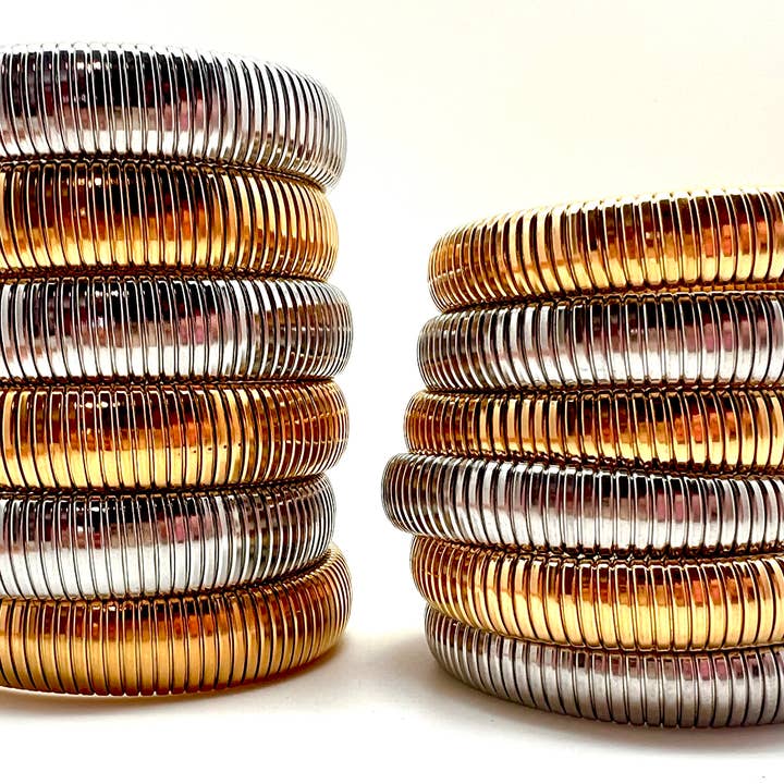 Karli Buxton - Wholesale Bangle Bracelet - Snake Coil Stacks4