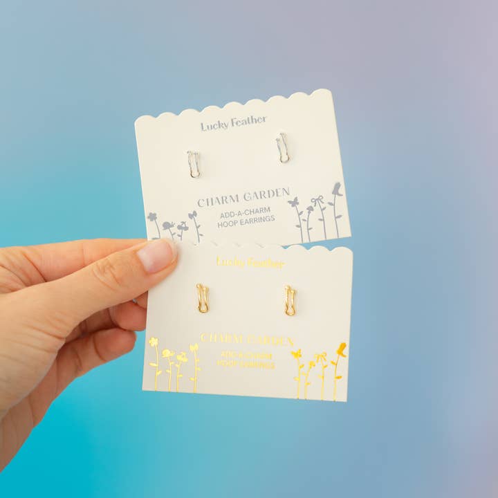 Lucky Feather - Wholesale Jewelry Set - Charm Garden Gold + Silver Bundle - Popular Letters, Shapes, Birthstones & Jewelry Base Items - (480 pieces total!) + free Display2