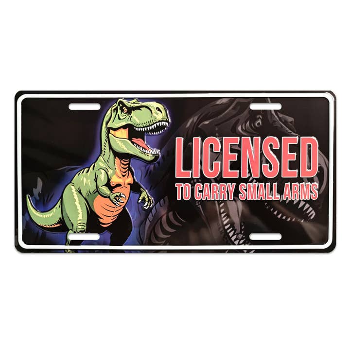 License Plate - Licensed to Carry Small Arms - 6pc Set for wholesale by MID-SOUTH PRODUCTS