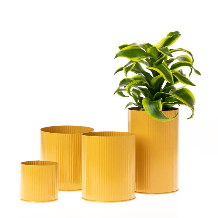 UNIMIX FLORAL – wholesale Vase – Tin Galvanized Pot Wedding, Event & Everyday 5"x5"4