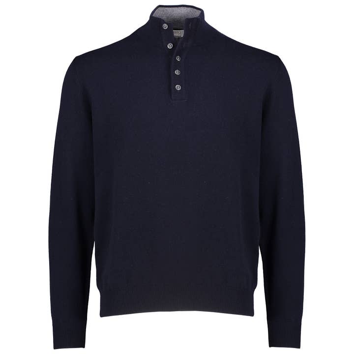 Suéter de cuello alto con cinco botones para venta al por mayor de Kiromood