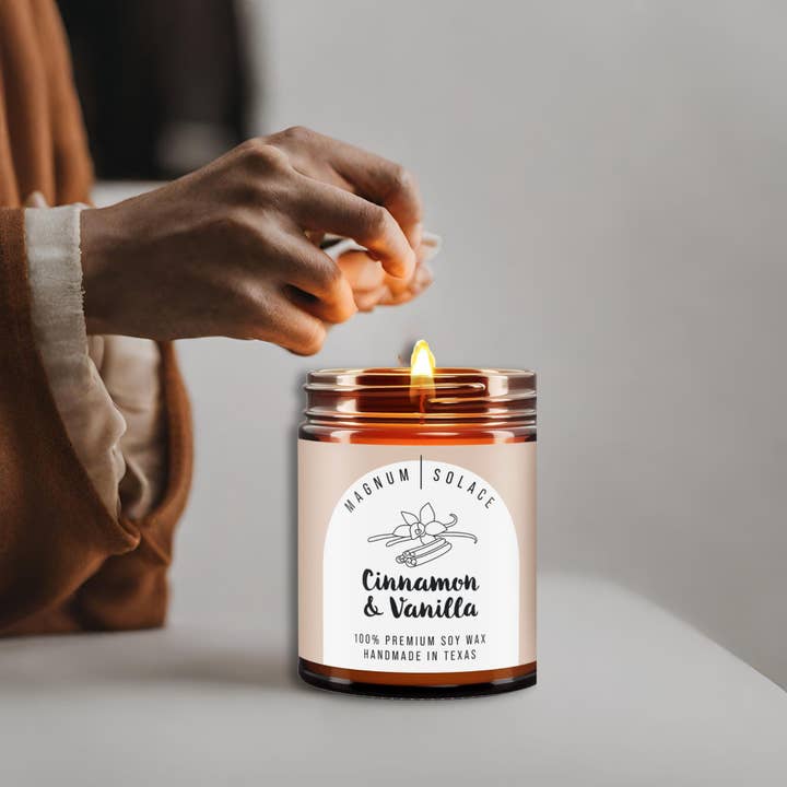 Magnum Solace - Wholesale Jar/Filled Candle - Fall & Christmas Holiday Candles - 100% Premium Soy Wax7