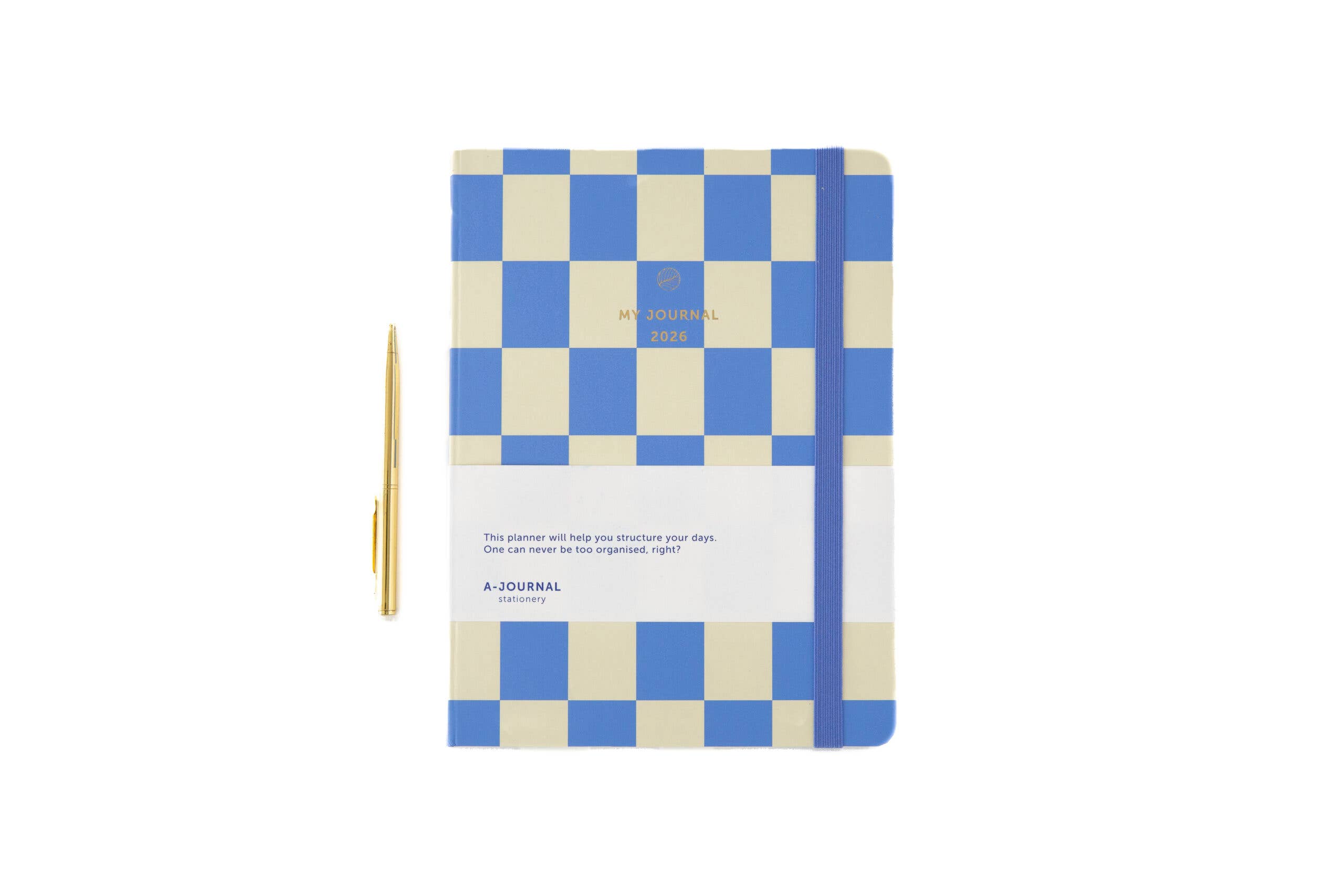 A-Journal Stationery - Wholesale Journal/Diary - My Journal 2026 - Checkered blue4